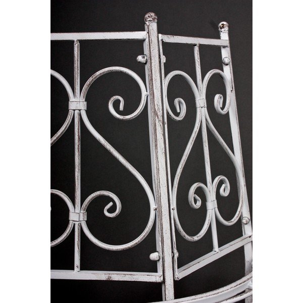 Fehér fém kerti pad Varda – Garden Pleasure-image-2