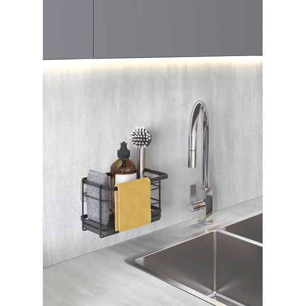 Öntapadós fém mosogatóeszköz tartó Tokyo Lava – Metaltex-image-4