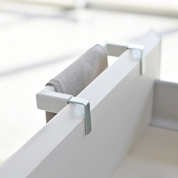 Fehér függő konyharuha tartó Tower – YAMAZAKI-image-2