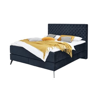 Sötétkék boxspring ágy 180x200 cm La Maison – Meise Möbel
