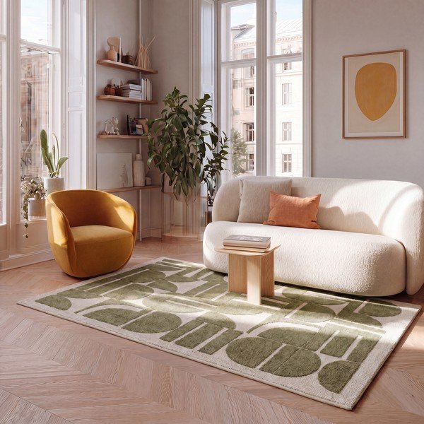 Khaki-bézs szőnyeg 160x230 cm Candela – Universal-image-1
