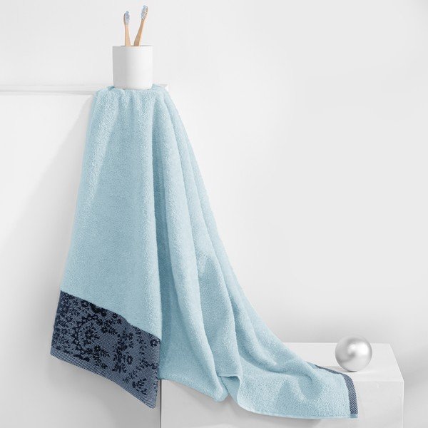 Kék frottír pamut fürdőlepedő 70x140 cm Crea – AmeliaHome-image-2