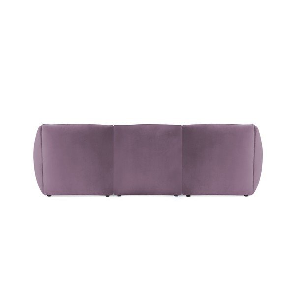 Velvet Cube lila háromszemélyes, elemes ülőgarnitúra - Vivonita-image-1