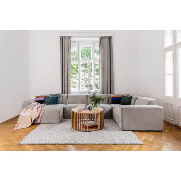 Sting bézs kordbársony sarokkanapé, bal oldali - Scandic-image-1