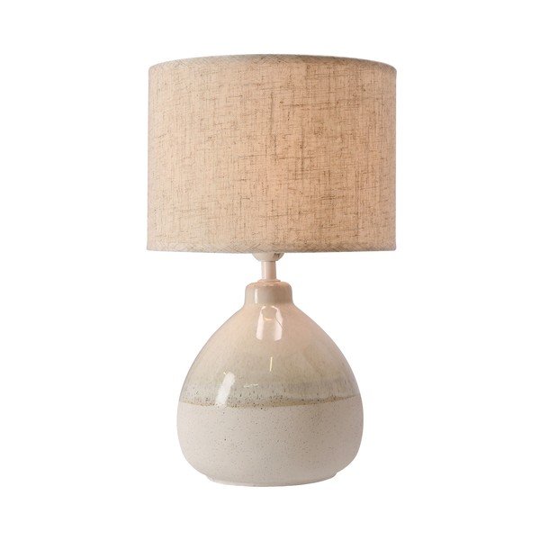 Bézs asztali lámpa textil búrával (magasság 41 cm) Ardo – Candellux Lighting-image-2