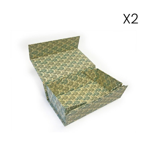 Ajándékdoboz készlet 2 db-os 20x36 cm Lilies – Kartos-image-1