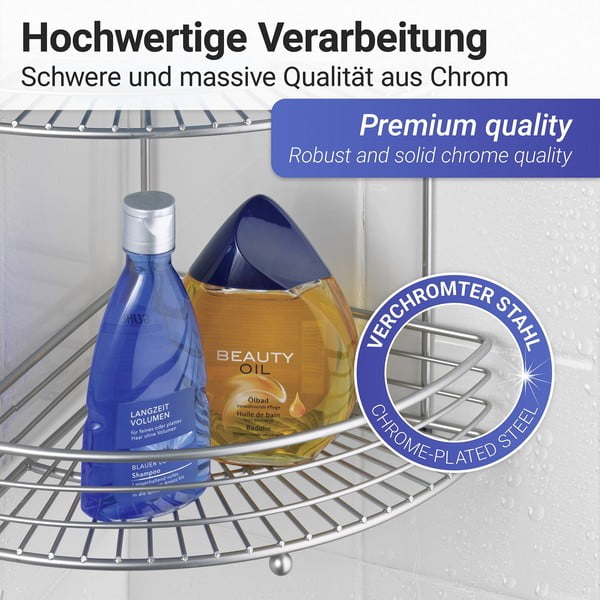 Milano függő fürdőszobai sarokpolc - Wenko-image-4