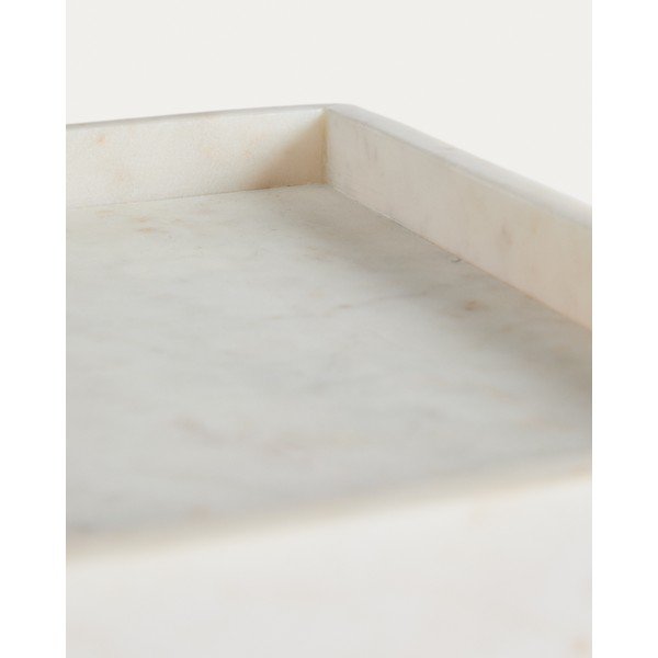 Márvány dekoratív tálca 35x35 cm Serela – Kave Home-image-3