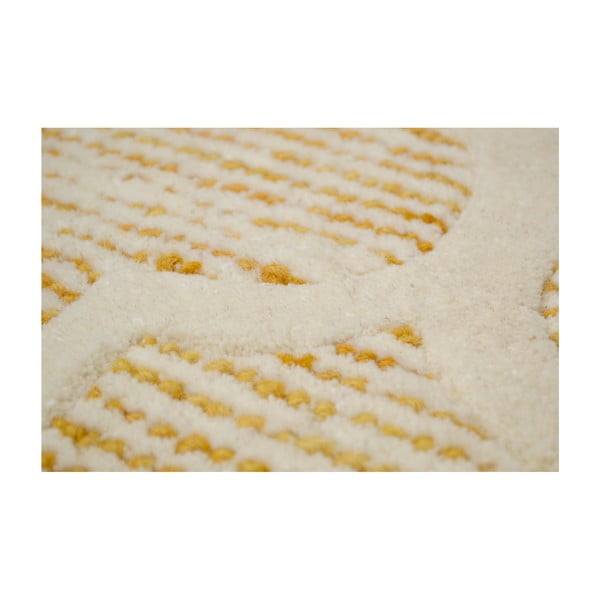 Diamond kézzel készített sárga szőnyeg, 183 x 122 cm - Bakero-image-4