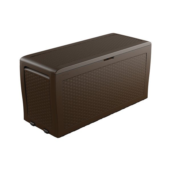 Sötétbarna műanyag kerti tárolódoboz Samoa – Keter-image-2