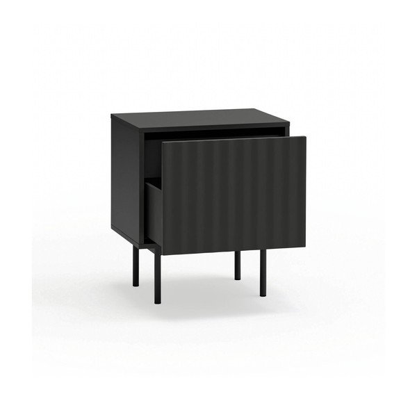 Fekete matt éjjeliszekrény Sierra – Teulat-image-3