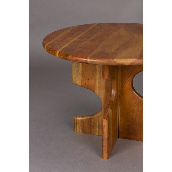 Akácfa kerek tárolóasztal ø 60 cm Morgan – Dutchbone-image-4