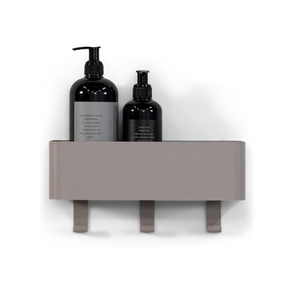 Világosszürke fali acél fürdőszobai polc Multi – Spinder Design