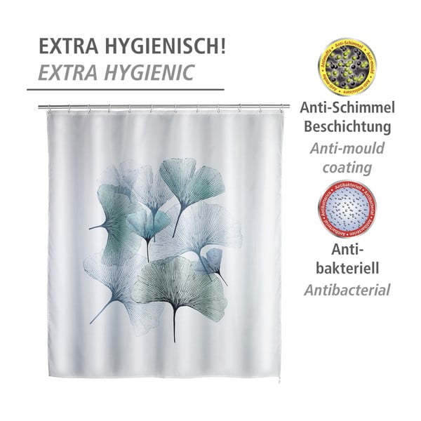 Ginkgo mosható zuhanyfüggöny, 180 x 200 cm - Wenko-image-4