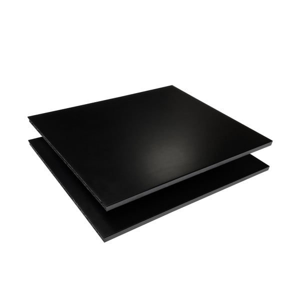 Fekete polc szett moduláris polcrendszerhez 2 db-os 32x22 cm Mistral Kubus - Hammel Furniture-image-2