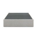Szürke kárpitozott ágyneműtartós franciaágy 160x200 cm Matters – Kave Home