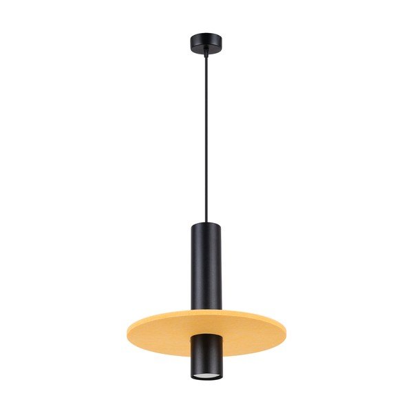 Sárga-bézs fém függőlámpa ø 30 cm Olisa – Sollux