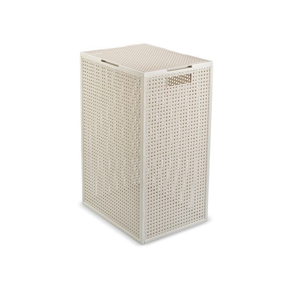 Krémszínű újrahasznosított műanyag szennyeskosár 60 l Kaya – Curver