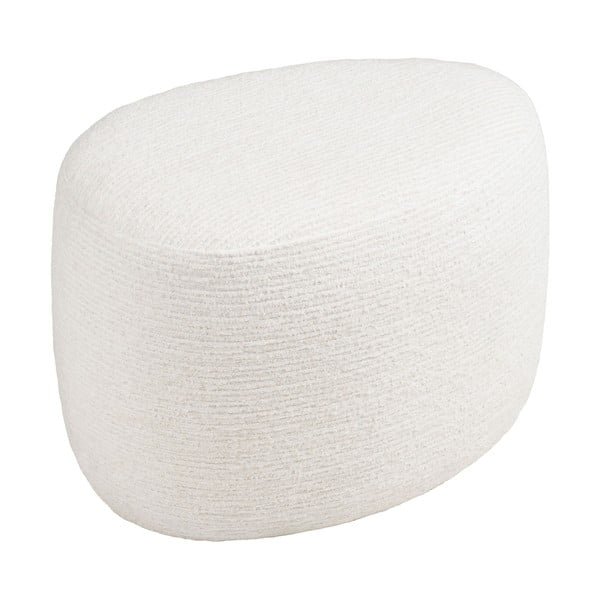 Krémszínű zsenília puff Hilo – House Nordic-image-2