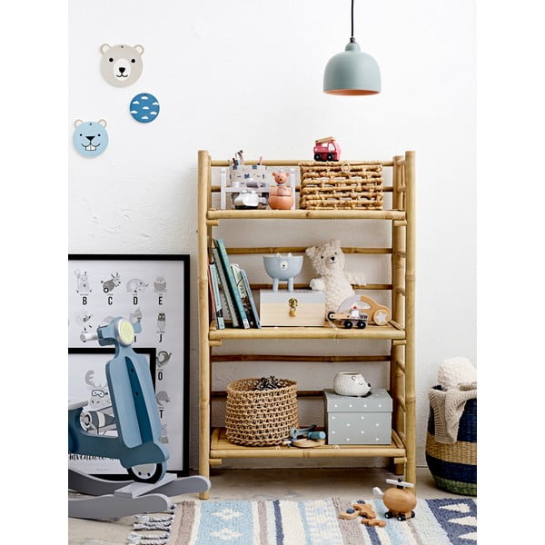 Cool kék-szürke pamut gyerekszőnyeg , 60 x 90 cm - Bloomingville Mini-image-3