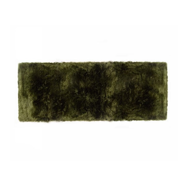 Zealand Long sötétzöld bárányszőrme szőnyeg, 190 x 70 cm - Royal Dream
