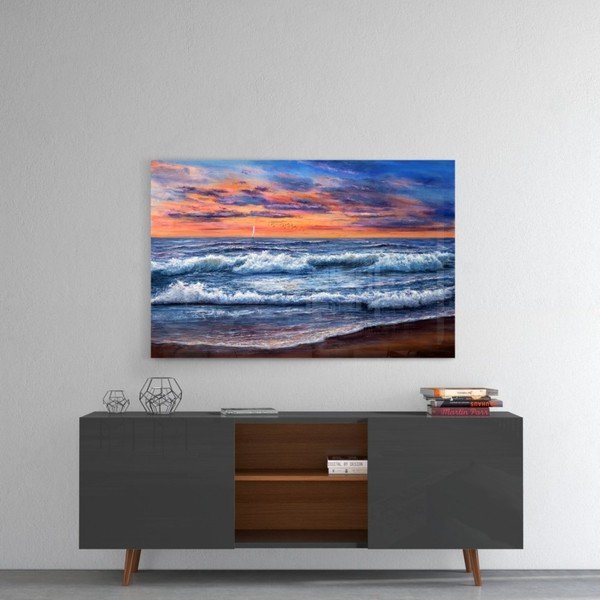 Waves üvegkép, 72 x 46 cm - Insigne-image-1