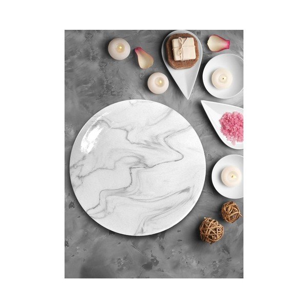 Marble kerámia tányér, ⌀ 25 cm-image-1