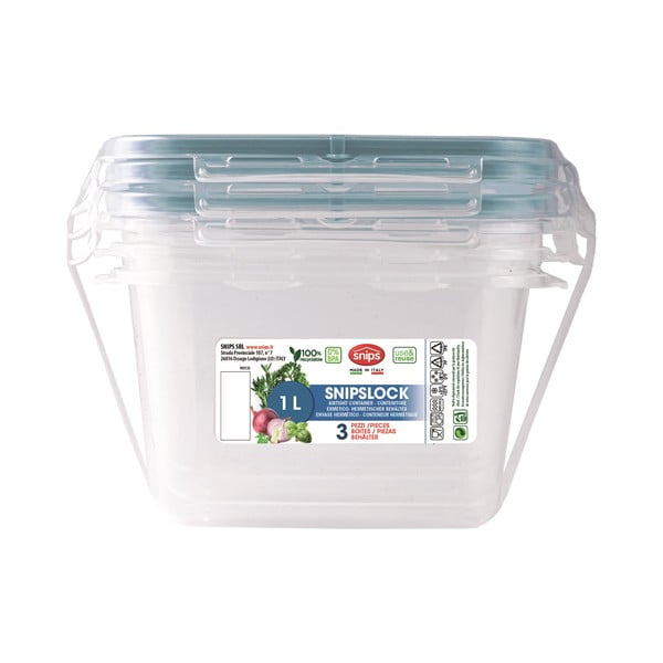 Élelmiszertartó doboz szett 3 db-os Snipslock – Snips-image-3