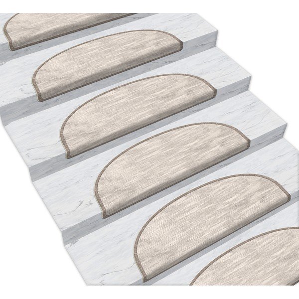 Bézs lépcsőszőnyeg készlet 16 db-os 65 x 20 cm Desert Sand - Vitaus-image-1