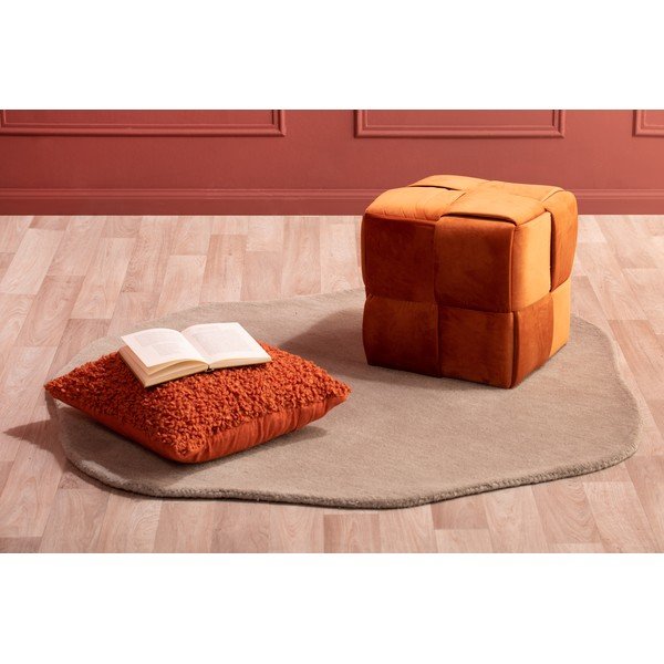 Narancssárga bársony puff Weaved – Leitmotiv-image-3