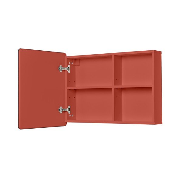 Piros fali-tükrös fürdőszoba szekrény 80x58 cm Color Bath – Tom Tailor-image-3