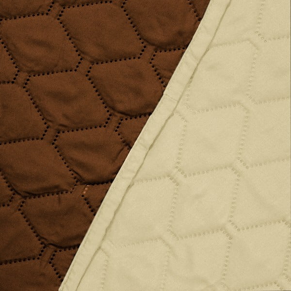 Axel bézs-barna, kétoldalas mikroszálas ágytakaró, 220 x 240 cm - DecoKing-image-3