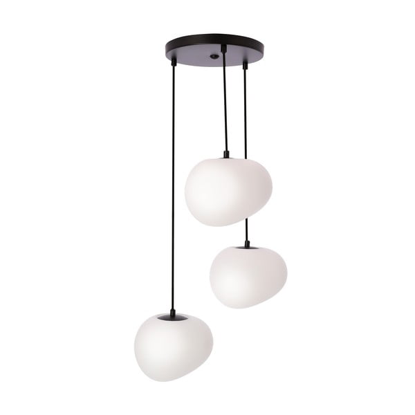 Fekete-fehér függőlámpa ø 42 cm Stones – Candellux Lighting