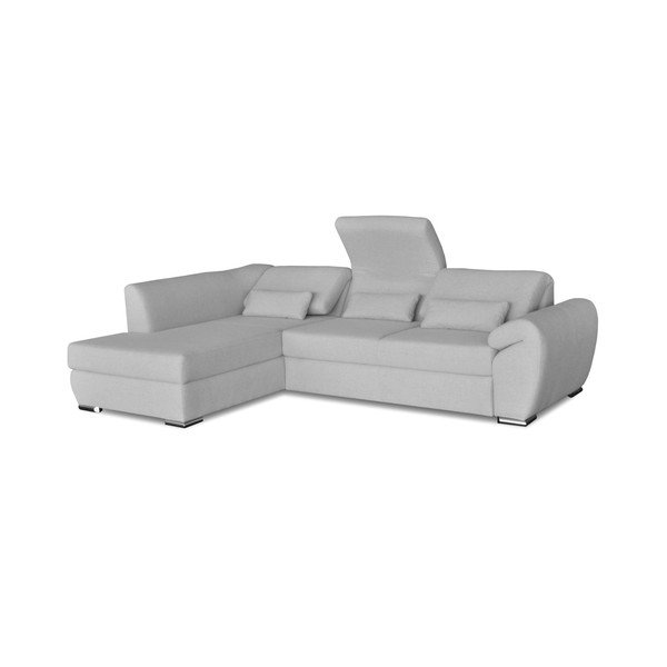 Epsilon világosszürke kinyitható sarokkanapé, bal oldali kivitel - Windsor & Co. Sofas-image-1