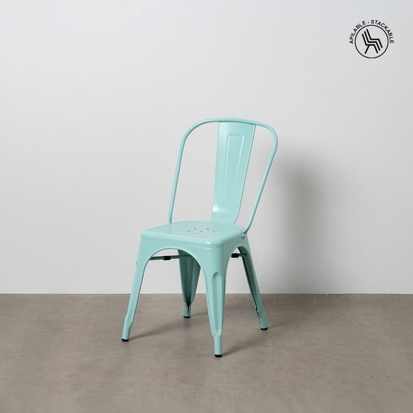 Türkiz fém étkezőszék szett 2 db-os – Ixia-image-1