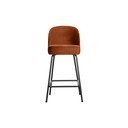 Téglavörös bársony bárszék (ülésmagasság 64 cm) Vogue – WOOOD