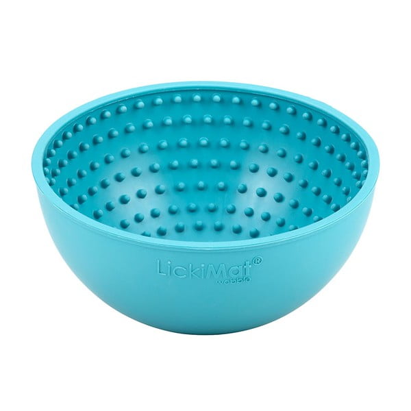 Nyalogatós tálka Wobble Turquoise - LickiMat-image-1