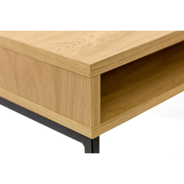 Íróasztal tölgyfa dekoros asztallappal 35x100 cm Frame – Woodman-image-4