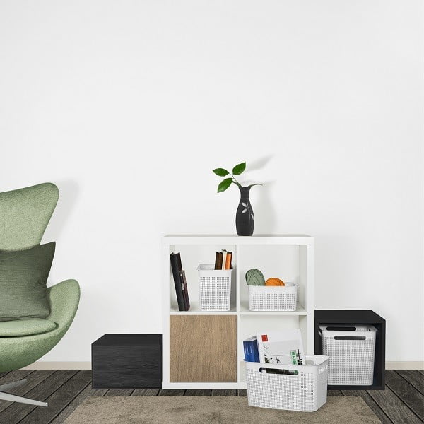 Bézs tárolókosár újrahasznosított műanyagból Brisen - Rotho-image-1