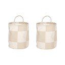 Textil tárolókosár szett 2 db-os ø 18x22 cm Chess – OYOY Living Design