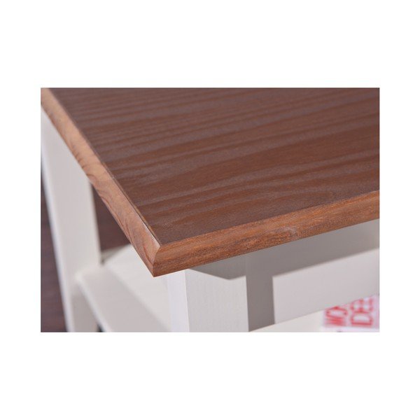 Cassala tömör fenyőfa dohányzóasztal - Interlink-image-1