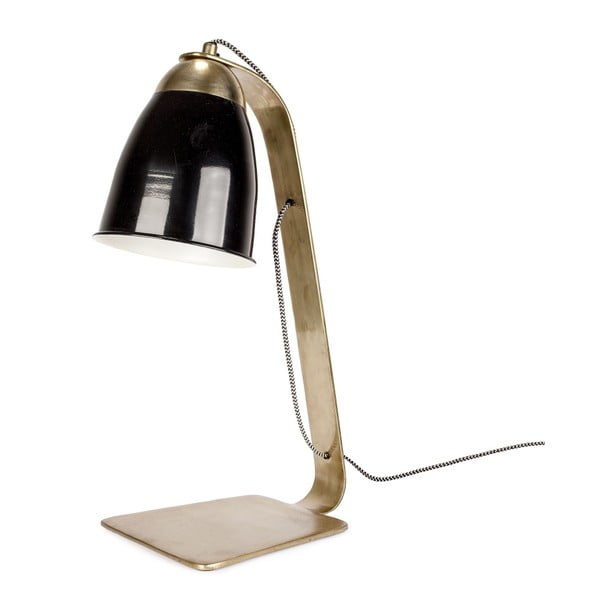 Bureau asztali lámpa fekete búrával - HF Living