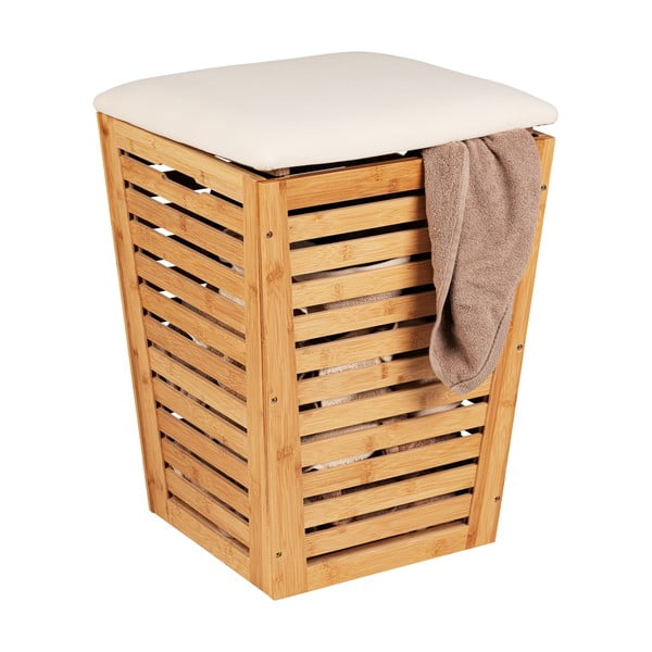 Bambusz szennyeskosár 55 l - Wenko-image-2