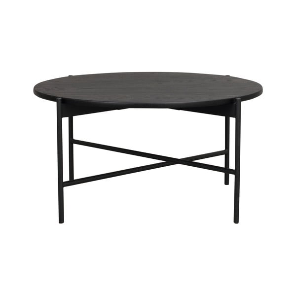 Skye fekete dohányzóasztal, ø 85 cm - Rowico