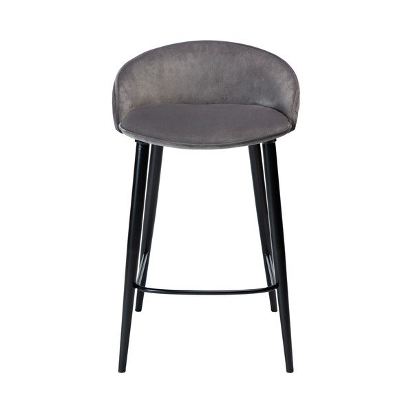 Szürke bársony bárszék 80 cm Dual – DAN-FORM Denmark-image-1