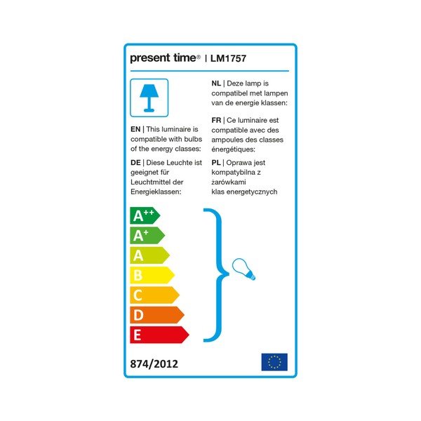 Noble fekete állólámpa, aranyszínű részletekkel - Leitmotiv-image-2