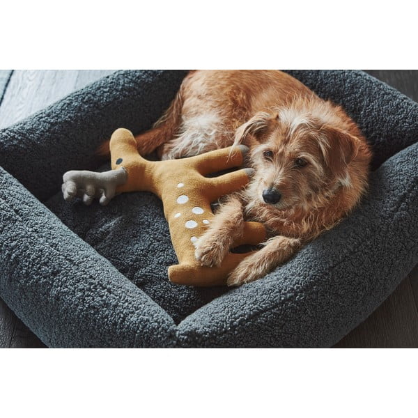 Sötétszürke buklé fekhely kutyáknak 71x91 cm Senso Graphite M – MiaCara-image-1