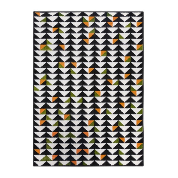Montreal fekete-fehér szőnyeg, 120 x 170 cm - Mazzini Sofas
