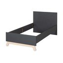 Fekete gyerekágy 90x200 cm Jara – Roba