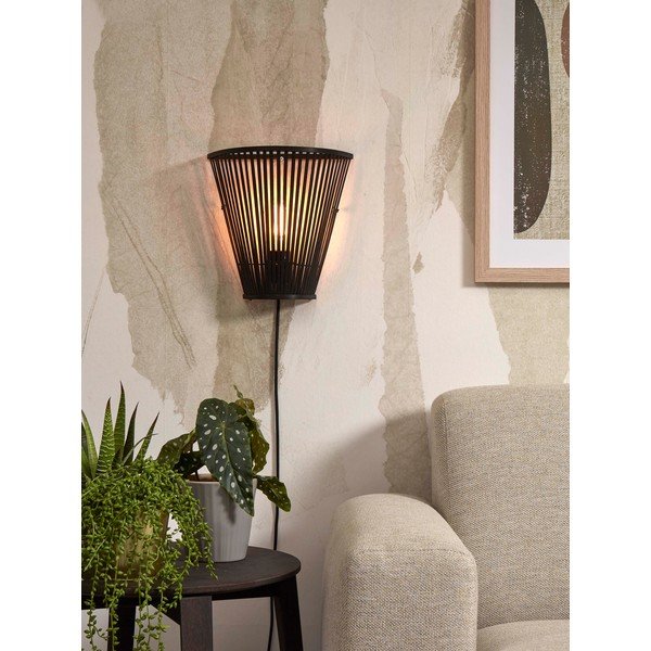 Fekete fali lámpa Merapi – Good&Mojo-image-4